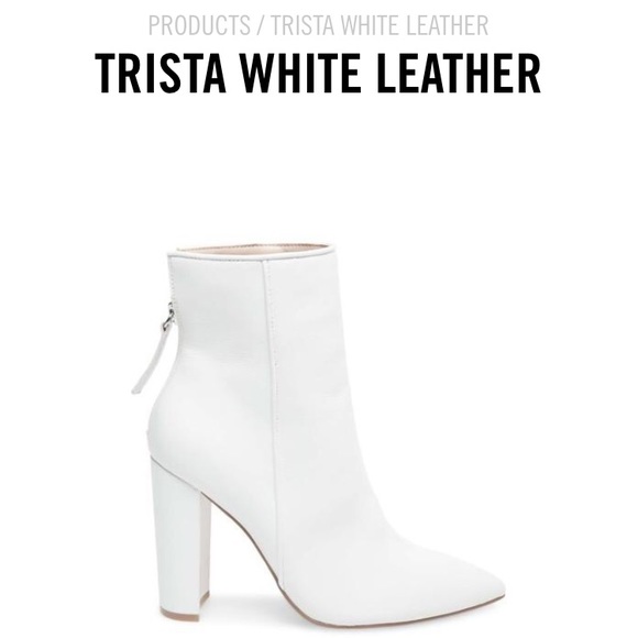 trista white leather steve madden